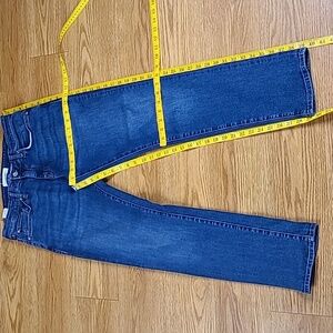 GDW 32x29 MENS STRIGHT SKINNY PREOWNED STRECH DARK WASH FADED JEANS